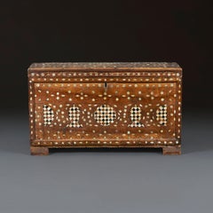 An Ottoman 18th Century Cypress Wood Trunk