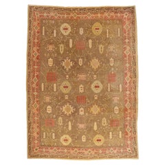 An Ottoman Garden: Antique Turkish Oushak Masterpiece of Anatolian Elegance