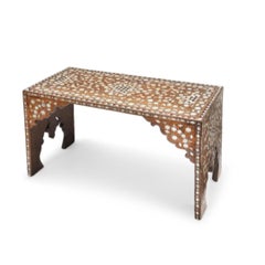 An Ottoman mother-of-pearl, tortoiseshell and bone inlaid scribe’s table Turkey