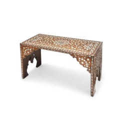 An Ottoman mother-of-pearl, tortoiseshell and bone inlaid scribe’s table Turkey