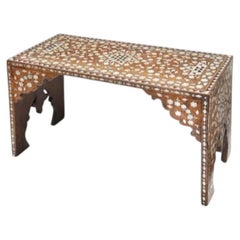 An Ottoman mother-of-pearl, tortoiseshell and bone inlaid scribe’s table Turkey