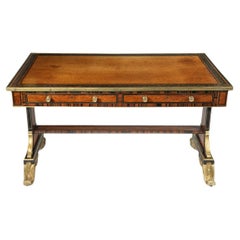 Vintage An outstanding and important Regency writing table by William Jamar