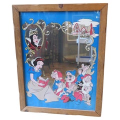 An Outstanding Important Original Walt Disney Snow White Seven Dwarfs Mirror