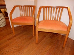 Outstanding  Pair  Hand Crafted Danish Modern Chairs, c1980s Two sets available.