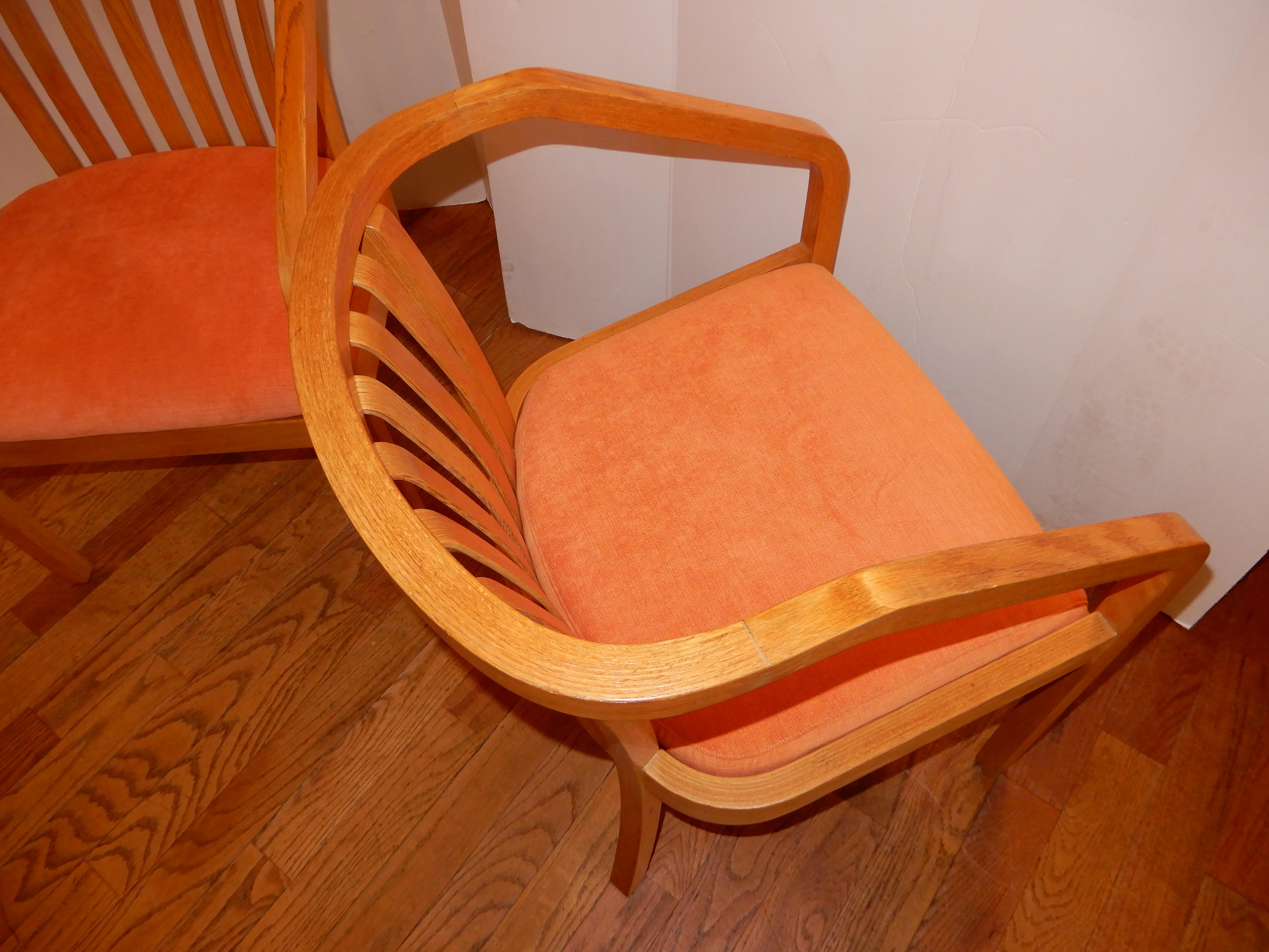 20th Century Outstanding  Pair  Hand Crafted Danish Modern Chairs, c1980s Two sets available. For Sale