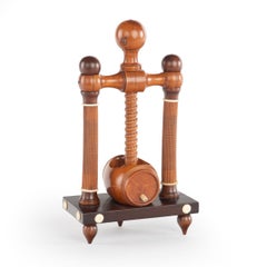 An Outstanding Quality late Regency Treen Table Fruit Press or Lemon Squeezer