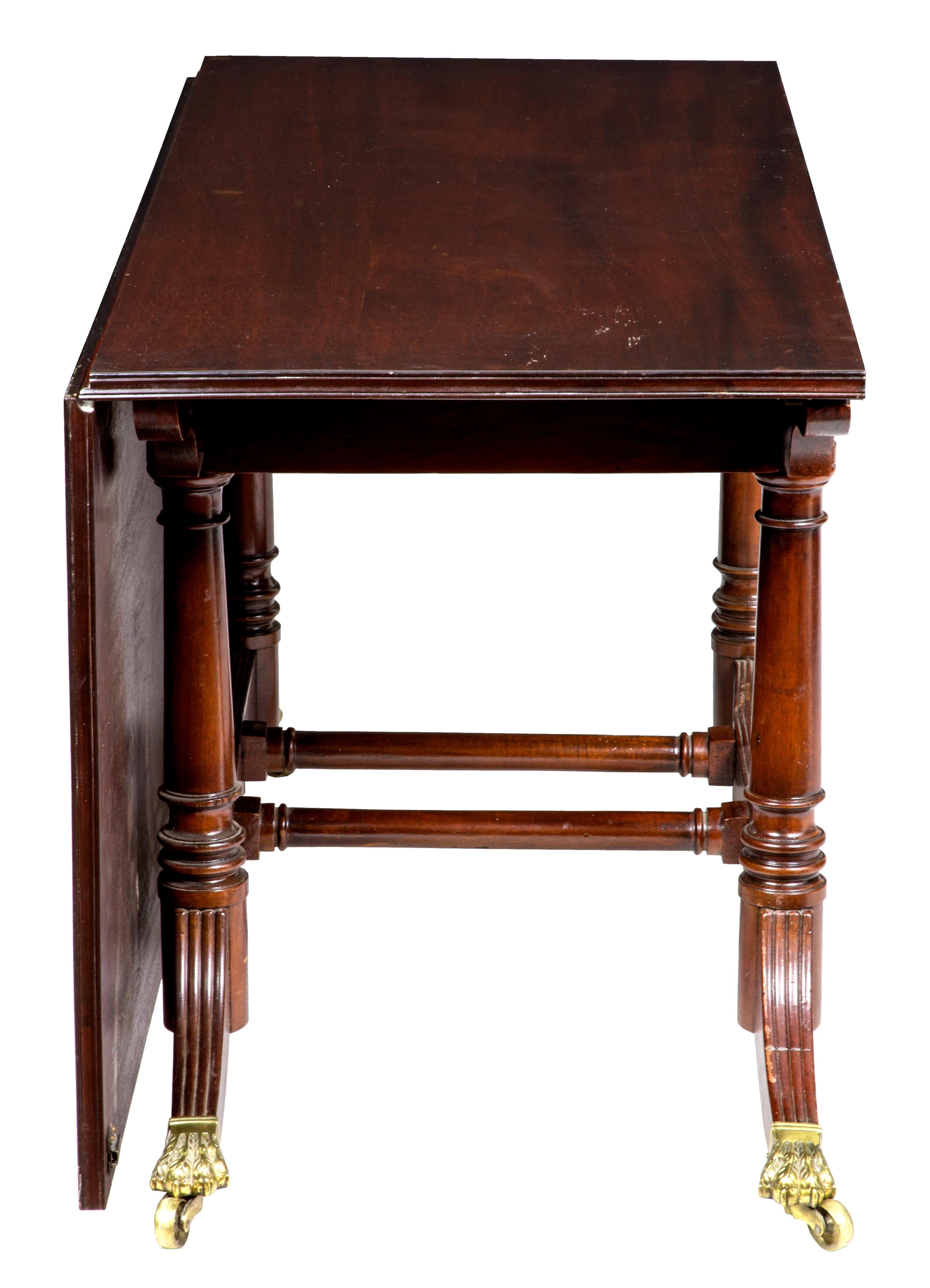 19th Century Regency Mahogany Two-Part Banquet Table, England, circa 1810 For Sale