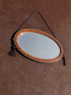 An Oval ART-DECO NEOCLASSICAL Wall MIRROR,  in E-J RUHLMANN Style, France 1930