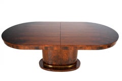 Oval Dining Table with a Middle Leaf Extension