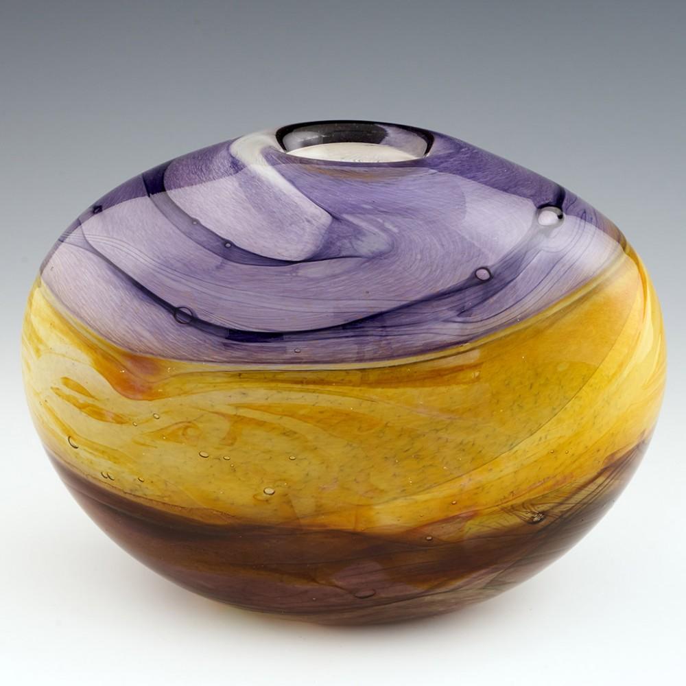 English Oval 'Harvest Moon' Vase by Siddy Langley, 2021 For Sale