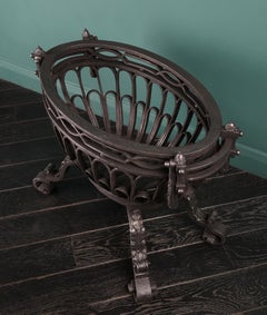Oval Wrought Iron Fire Grate