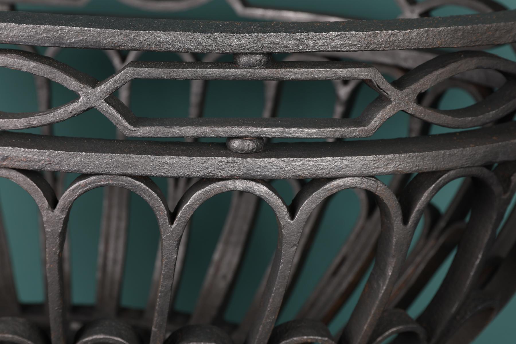 Other Oval Wrought Iron Fire Grate For Sale