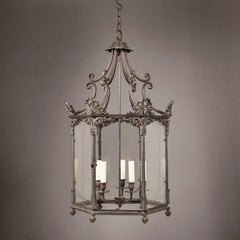 Overscale Bronze Hexagonal Hall Lantern