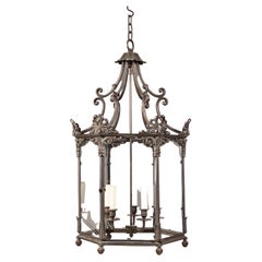 Overscale Bronze Hexagonal Hall Lantern Overscale Bronze Hexagonal Hall Lantern