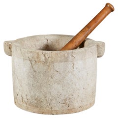 Overscale Stone Pestle and Mortar
