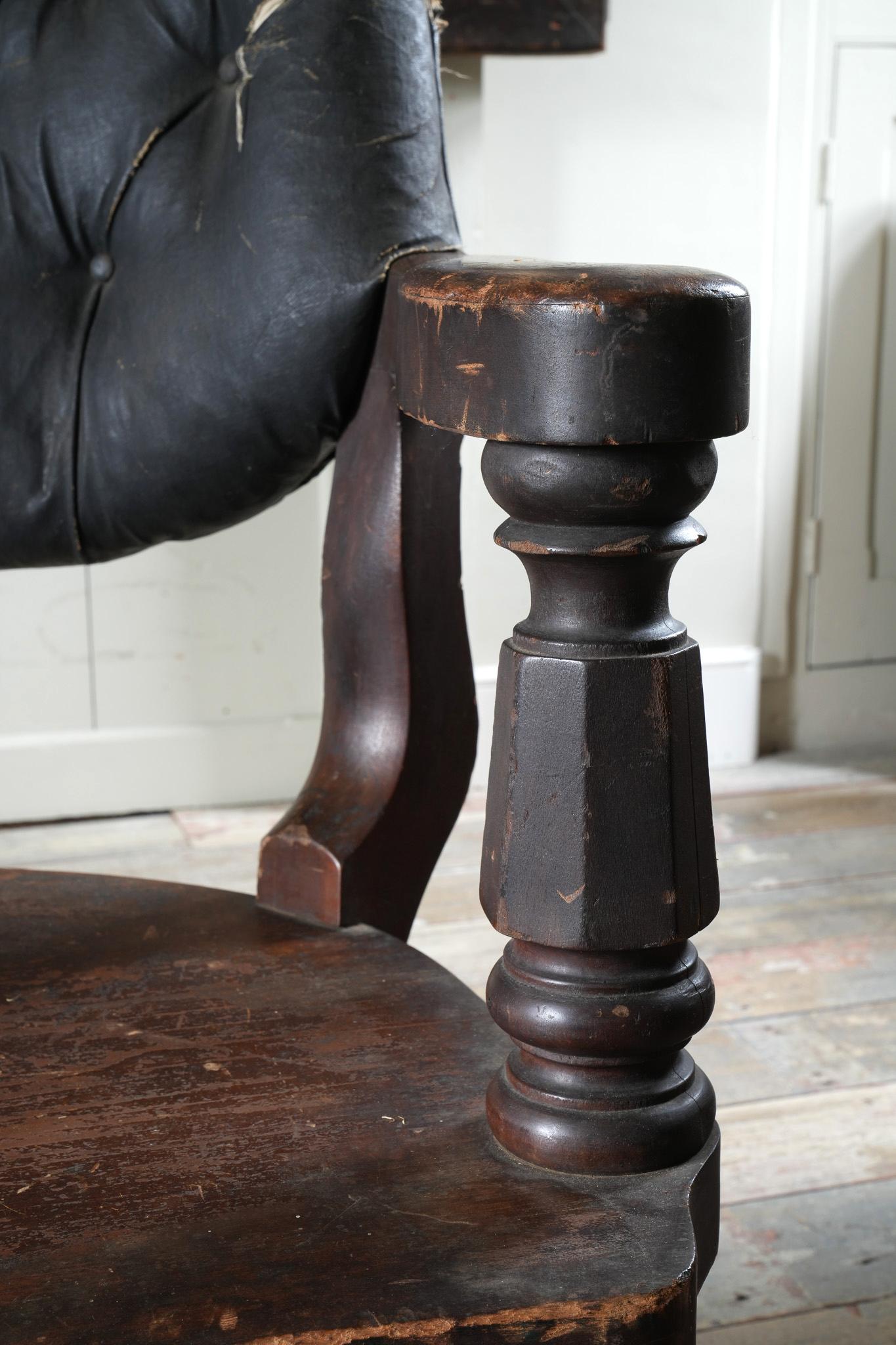 An Oversized 19th Century Desk Chair For Sale 4