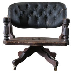 An Oversized 19th Century Desk Chair