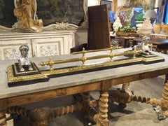 An Oversized 19th Century French Neoclassical Chimney Bar, Length- 67.75 Inches