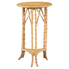 Used An Painted Edwardian Bamboo Occasional Table