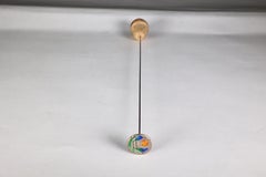 Liberty & Co attr Arts and Crafts silver & enamel hat pin with Celtic decoration