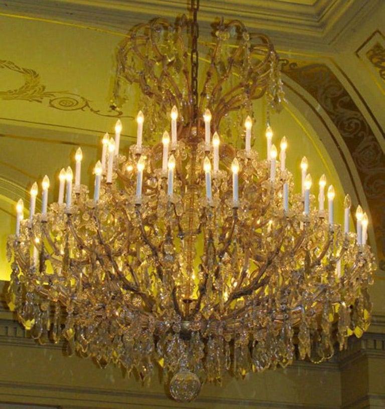 Final Payment - Late 19th-Early 20th Century 64-Light Maria Theresa Chandelier  6