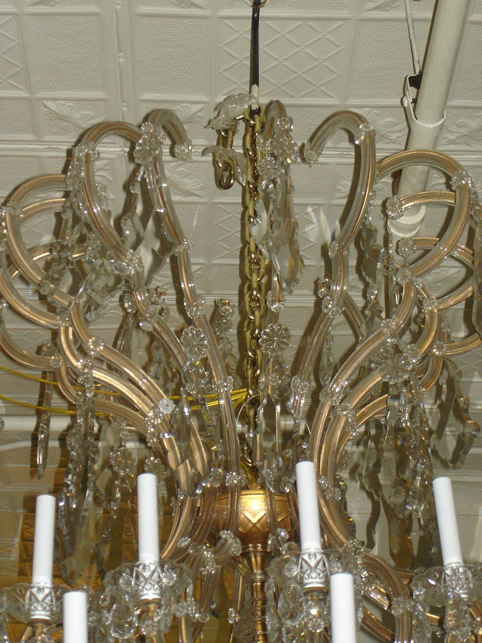 Belle Époque Final Payment - Late 19th-Early 20th Century 64-Light Maria Theresa Chandelier 