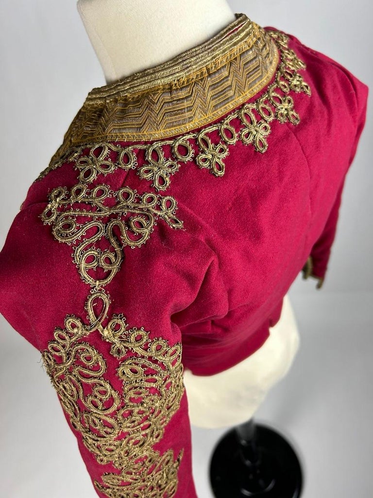 An Turkish wool felt jacket with gold trimmings Ottoman Empire