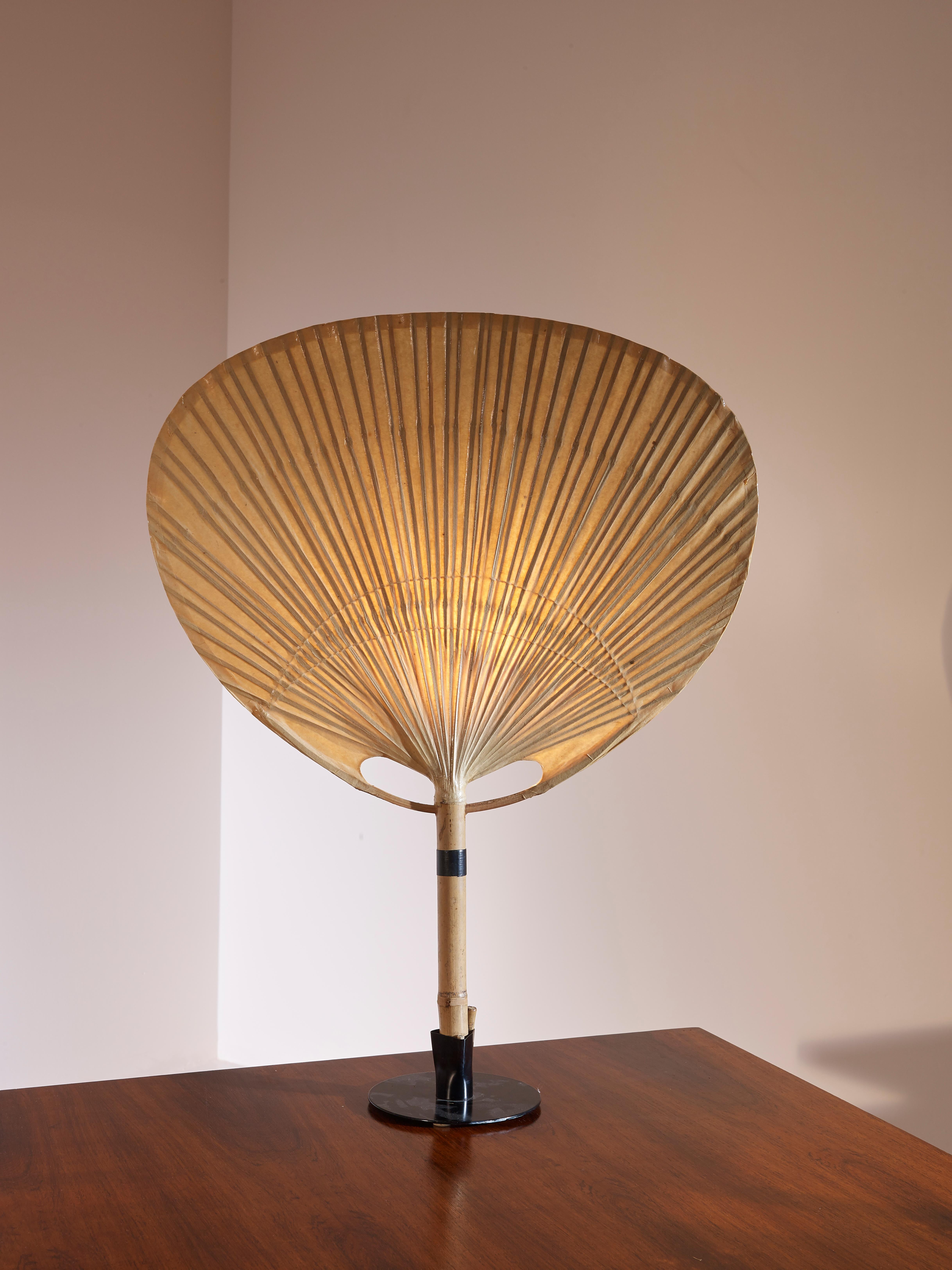 ‘Uchiwa’ Table Lamp by Ingo Maurer for M Design, Germany, 1977 2