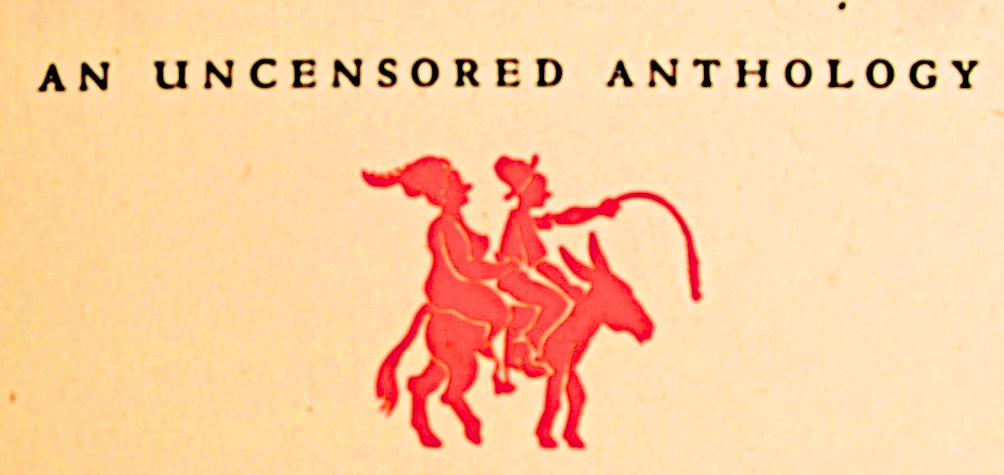 Américain Anthologie non censurée puisée dans de nombreuses sources intrigantes, cuir, 1ère édition en vente
