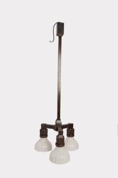 An underground furnishing swinging lamp, New York, USA 1910.