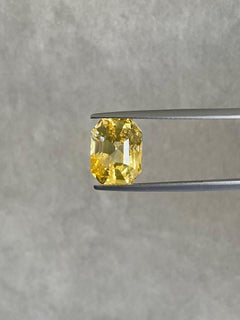 An Unheated 8.79 carat Yellow Sapphire