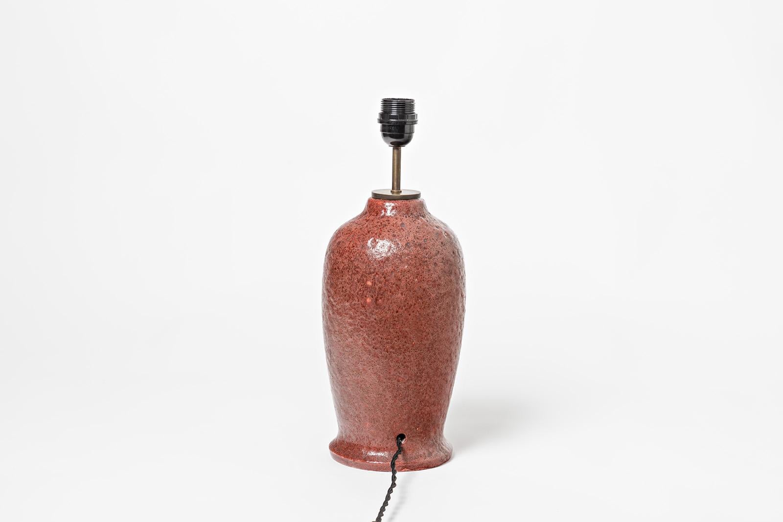 Une lampe de table unique en céramique à décor de glaçure rouge par Raoul Lachenal (1885-1956)
Conditions d'origine parfaites.
Pièce unique.
Signé sous la base,
vers 1940.
Vendu avec un nouveau système électrique européen.
Vendu avec un nouvel