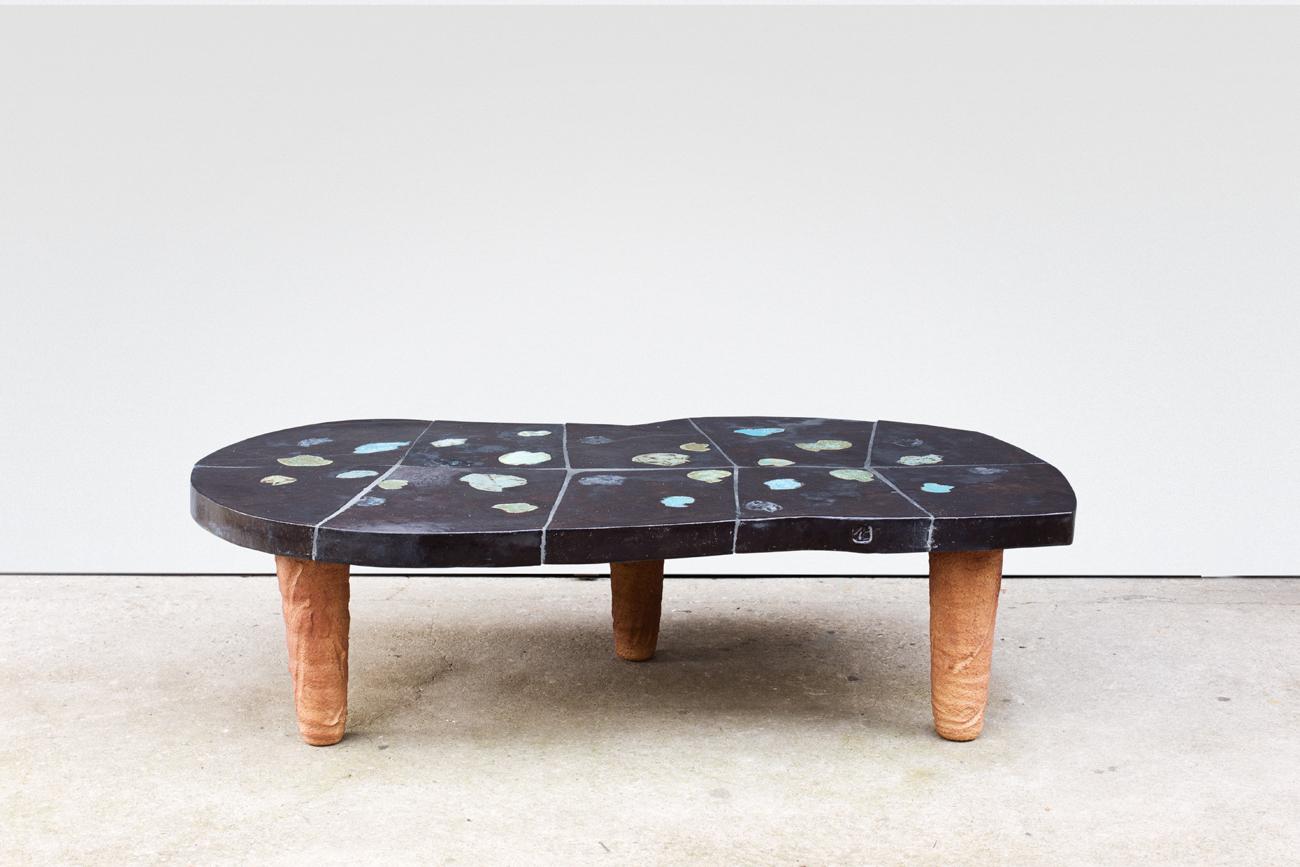 Beaux Arts Unique Coffee Table Ceramic by Jean- Pierre Viot, 2019