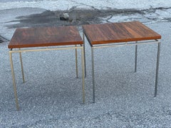 an unlike set of Knud Joos Side Tables by Jason Mobler Denmark 1960´s