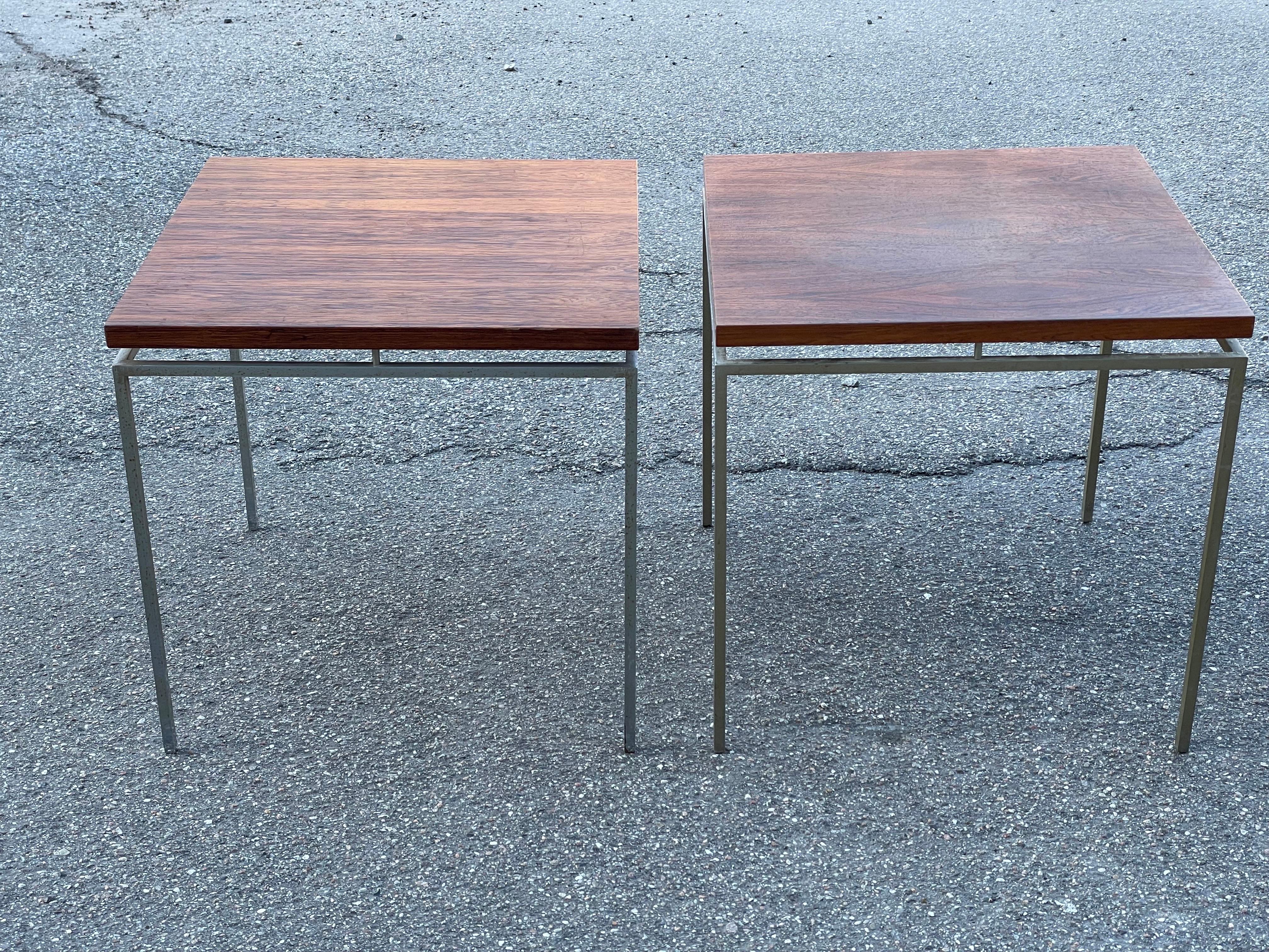 an unlike set of Knud Joos Side Tables by Jason Mobler Denmark 1960´s In Good Condition In Copenhagen, DK