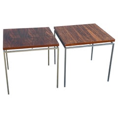an unlike set of Knud Joos Side Tables by Jason Mobler Denmark 1960´s