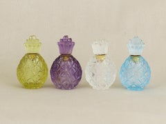 An unparalleled collection of 8 gemstone perfume bottle  Snuff / Itar bottles