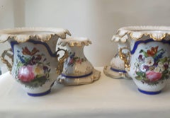 Unusual Pair of 19th Century Paris Vases