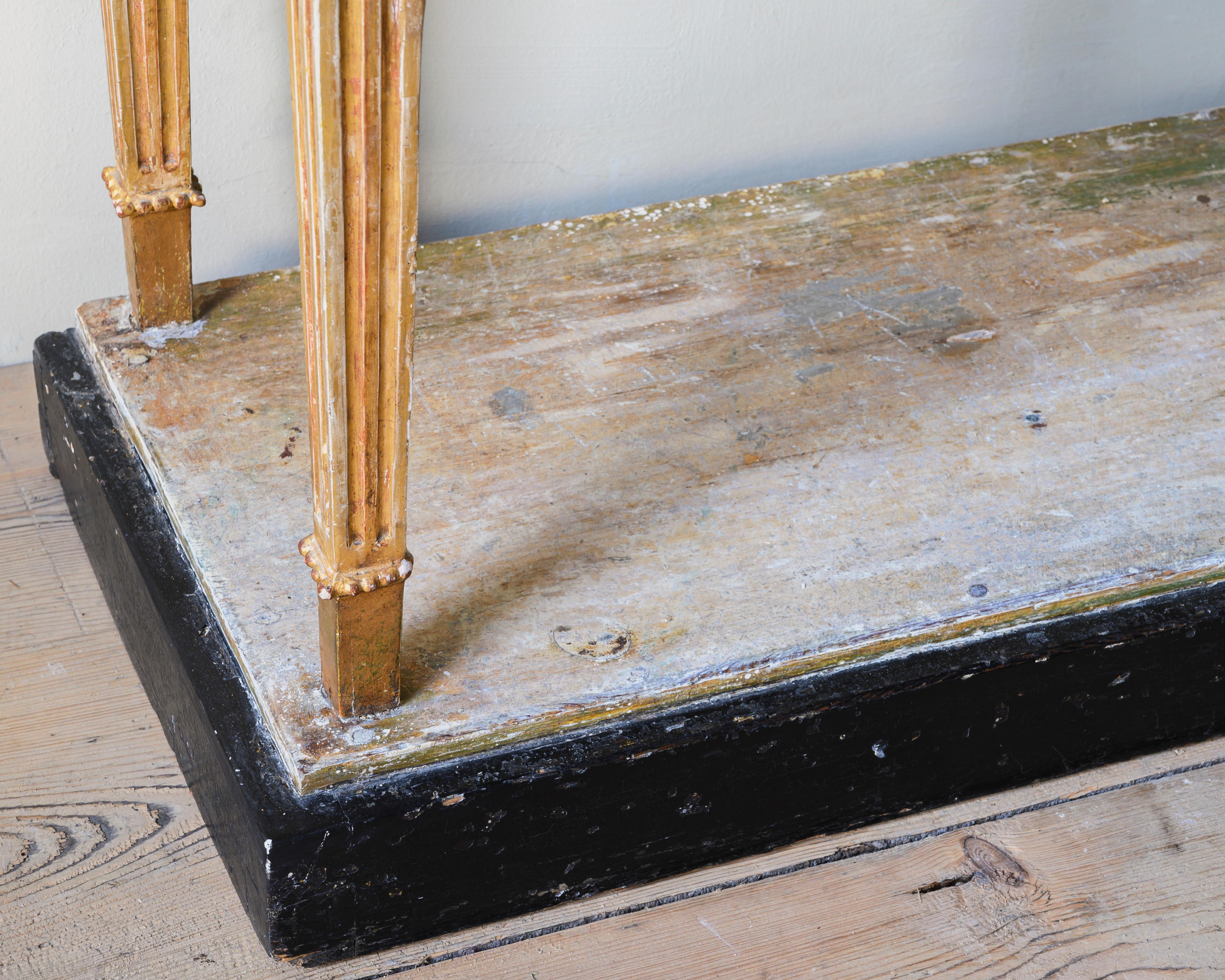 Unusual 19th Century Gustavian Console Table In Good Condition In Allerum, SE