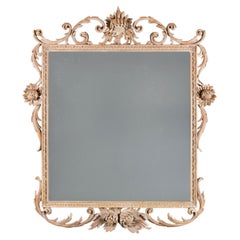 Miroir à tournesol en pin sculpté du 20e siècle