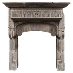 An Unusual & Behemoth 16th Century English Limestone Chimneypiece