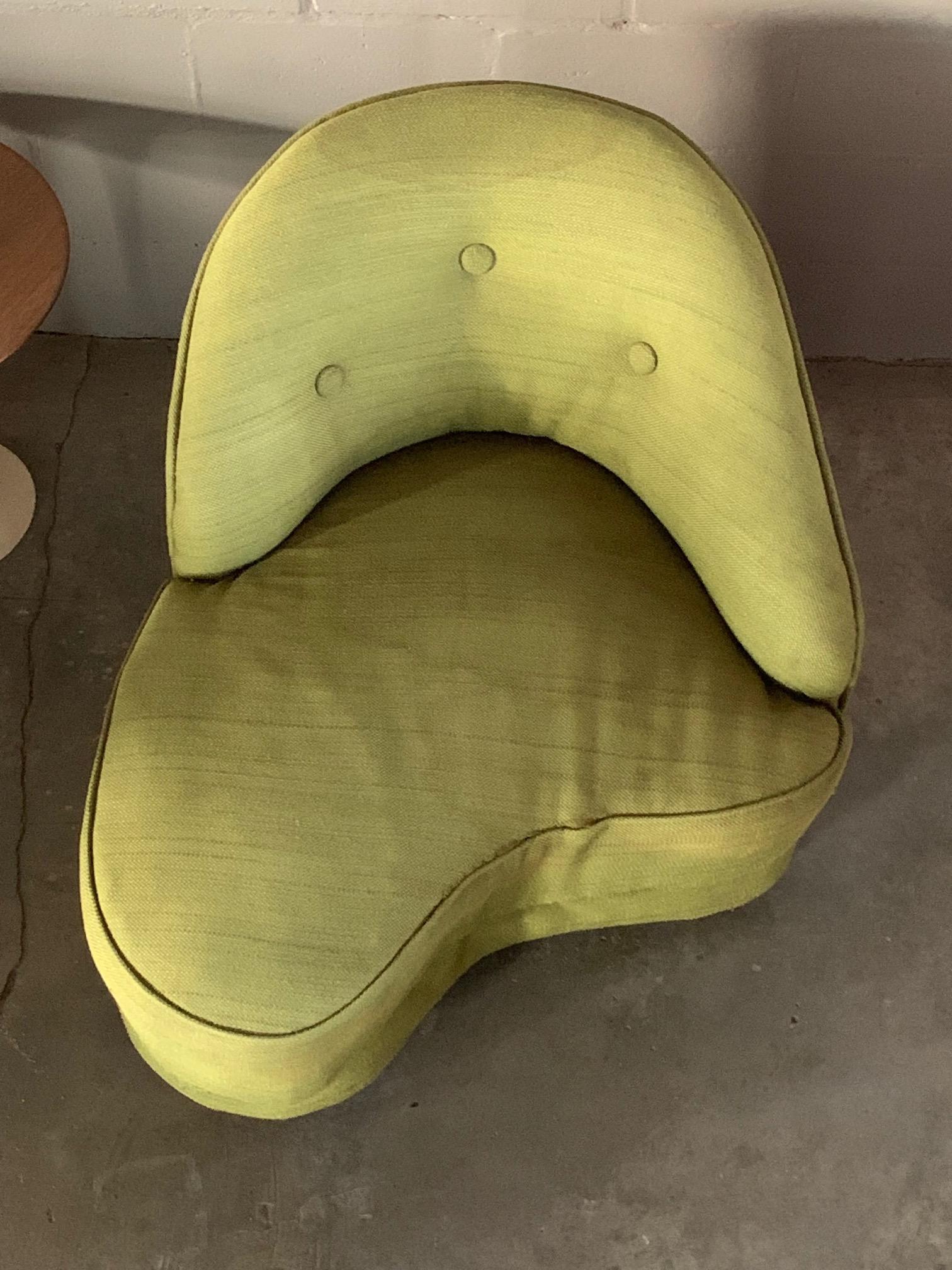 Unusual Biomorphic Chaise circa 1940s Hollywood Regency 2