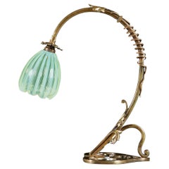 Unusual Brass Lamp by W.A.S. Benson