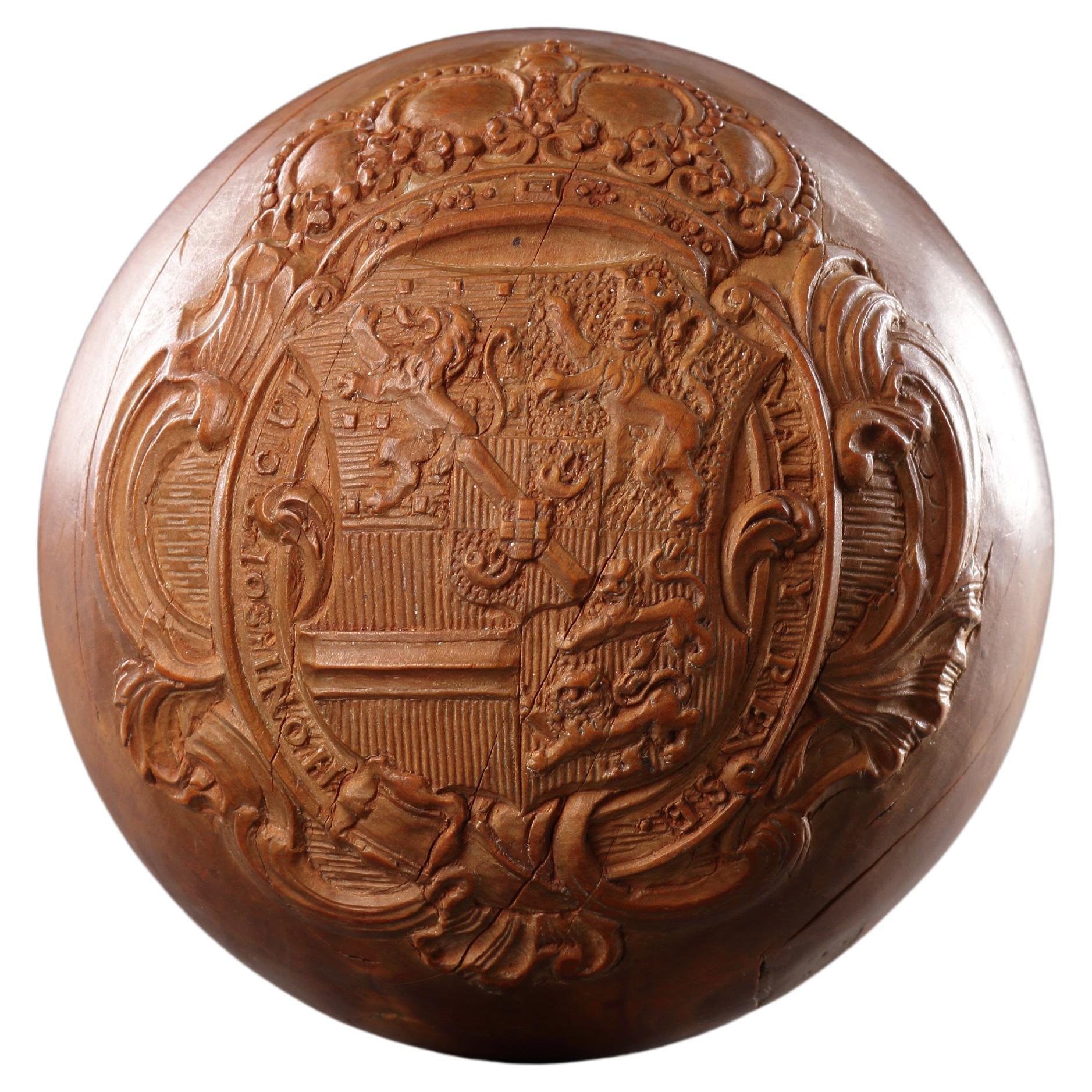 An Unusual Carved Boxwood ‘Sphere’ For Sale