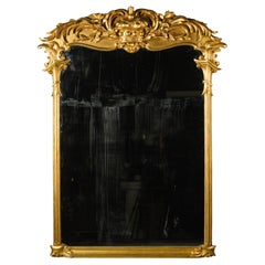 An Unusual Carved Giltwood Mirror, Possibly Scottish, Circa 1880