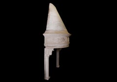 Unusual Cast Stone Fireplace