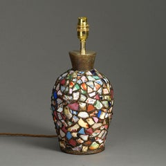 Unusual Ceramic Collage Lamp