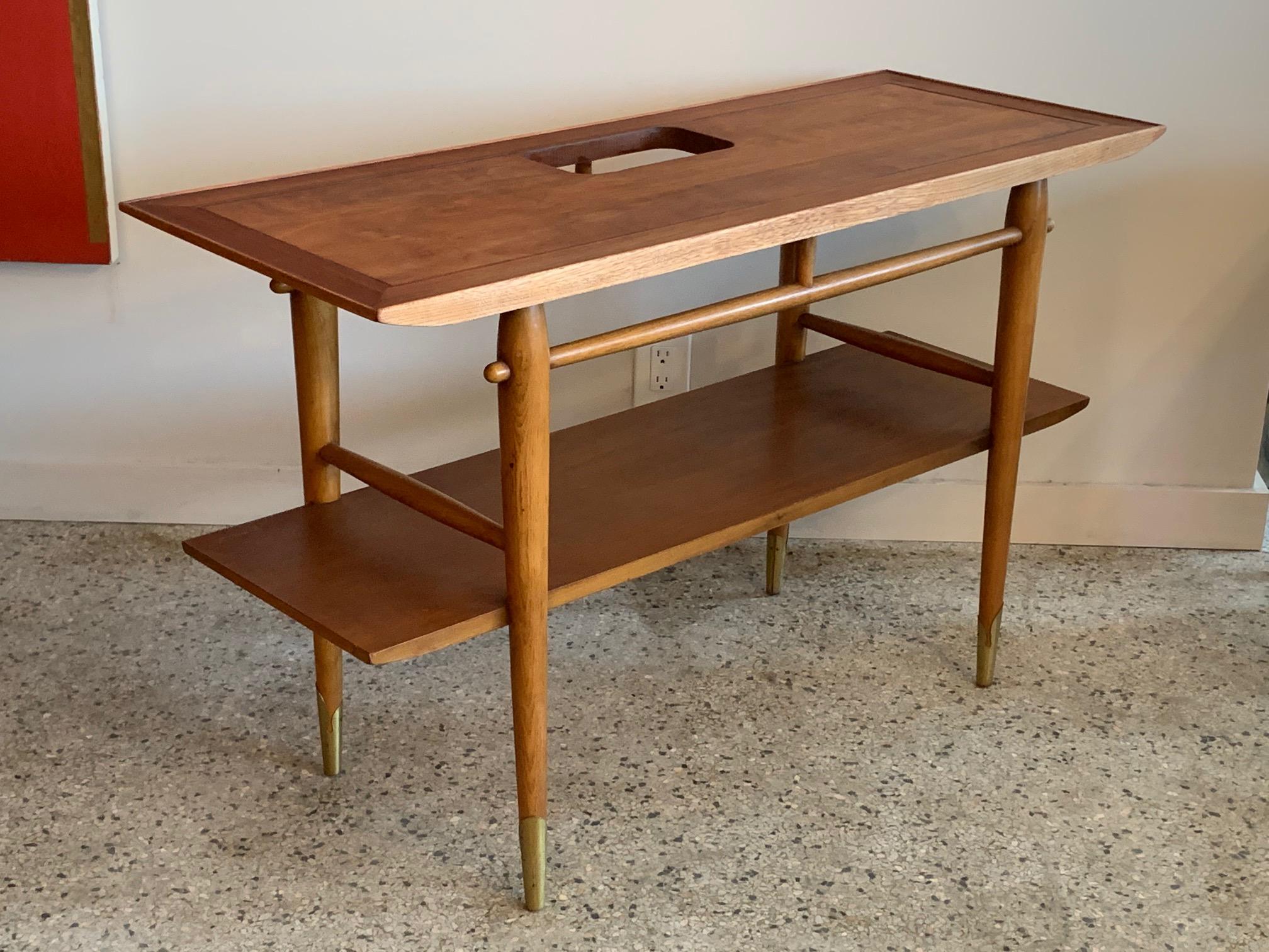 Mid-20th Century Unusual Console Table by Lane from the 
