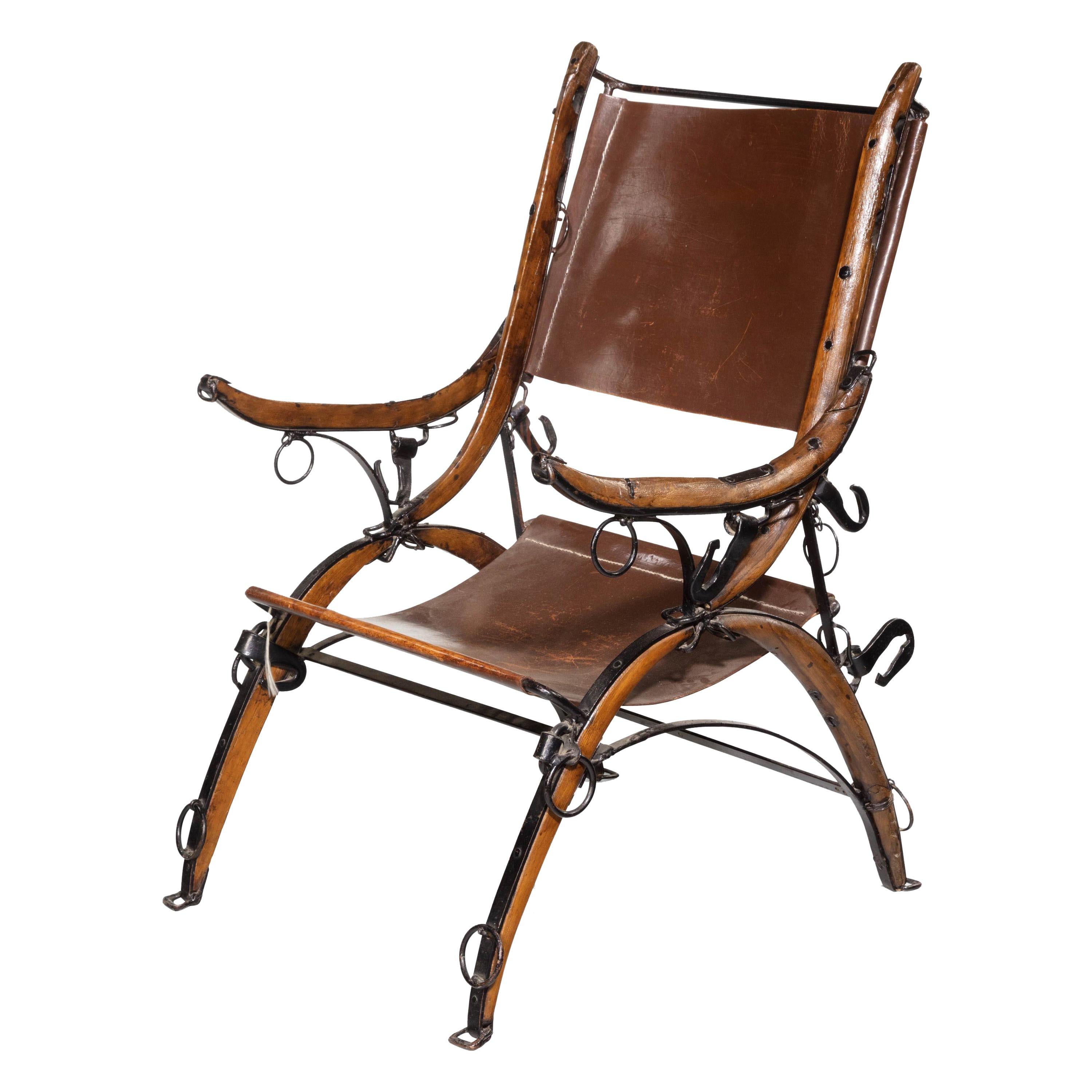Unusual Early 20th Century Chair Made from Horse Hames