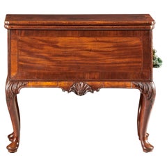 Unusual English George II Collector Quality Mahogany Mechanical Writing Chest